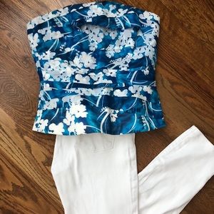 White House Black Market strapless top/bustier